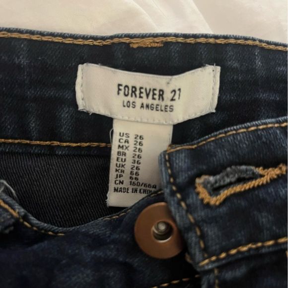 Dark Wash High Rise Denim Shorts - Picture 5 of 5